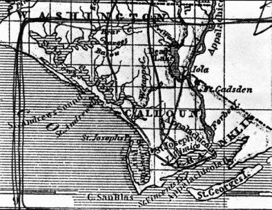 Old Calhoun County Map